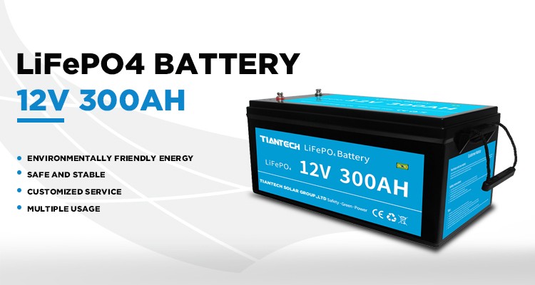 12V 300Ah LiFePO4 battery