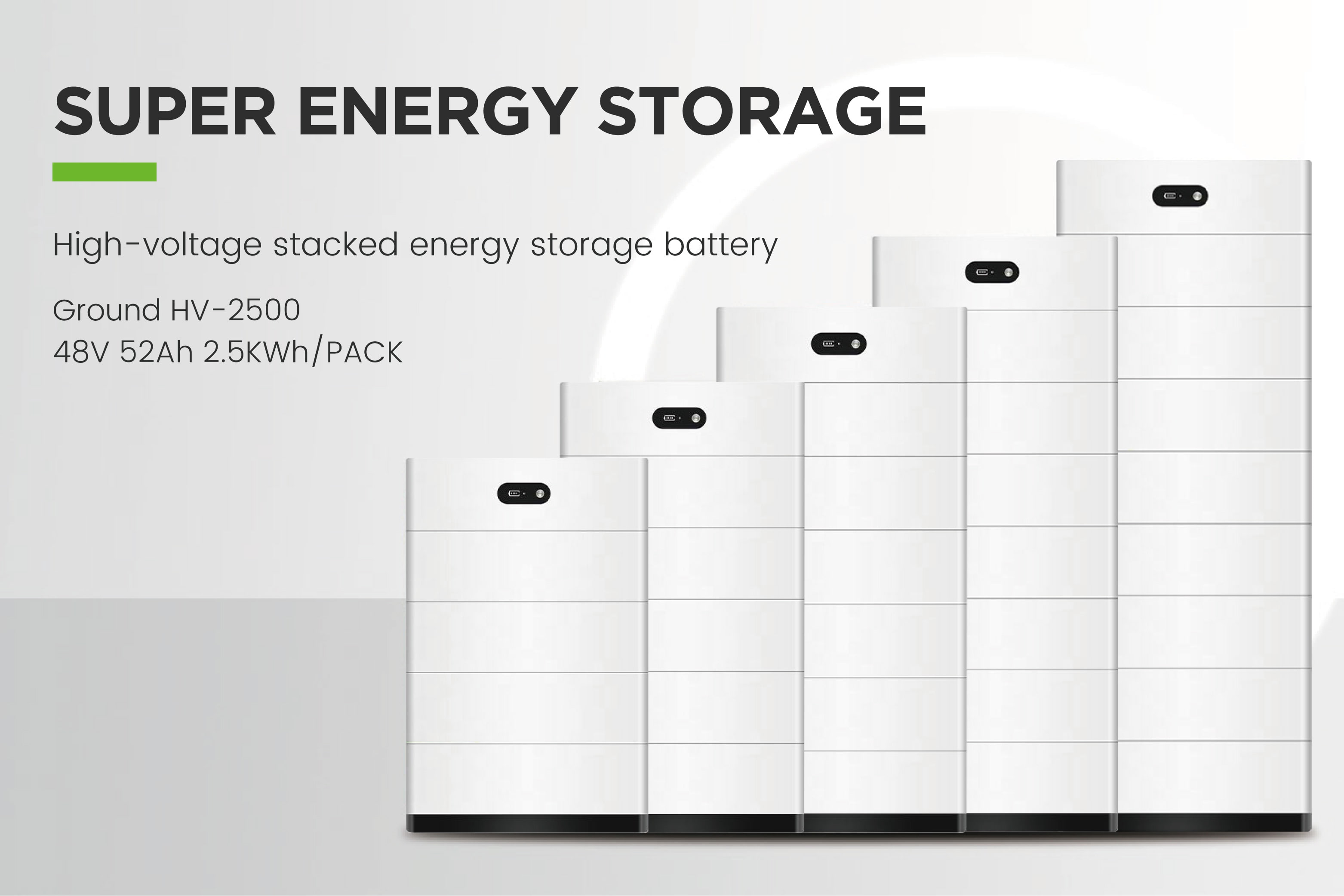 48V 2.5KWH Per Pack LiFePO4 Battery