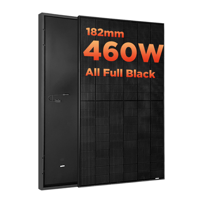 460 Watt All Black PV-Modul mit Halbzellentechnologie und weniger Hot-Spot-Verlust