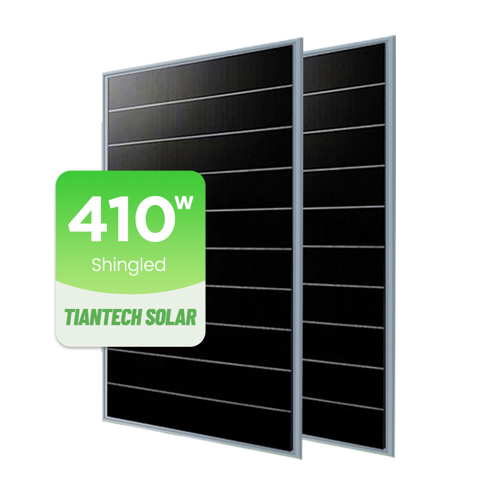 Erleben Sie unübertroffene Effizienz mit einem 410-W-Schindel-Solarmodul