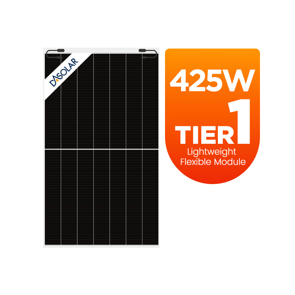 DAS leichte, flexible Tier-1-Solarmodul mit 415 W, 420 W, 425 W und 430 W